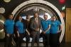 Commander Chris Hadfield with the Planetarium Team