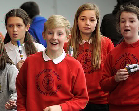 Primary School Children at the Tim Peake Launch Event