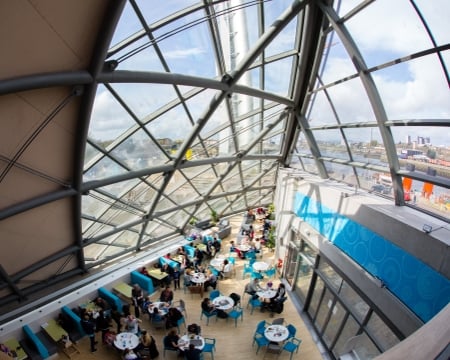 Cafe event space Glasgow Science Centre