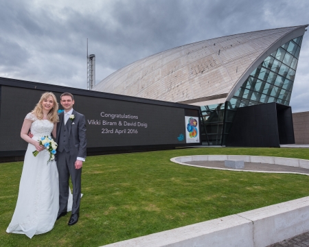 Wedding event Glasgow Science Centre