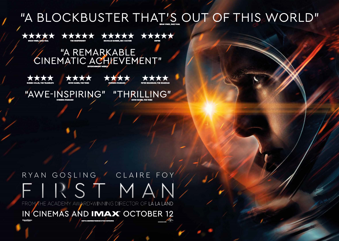 First Man is in Cinemas and IMAX October 12