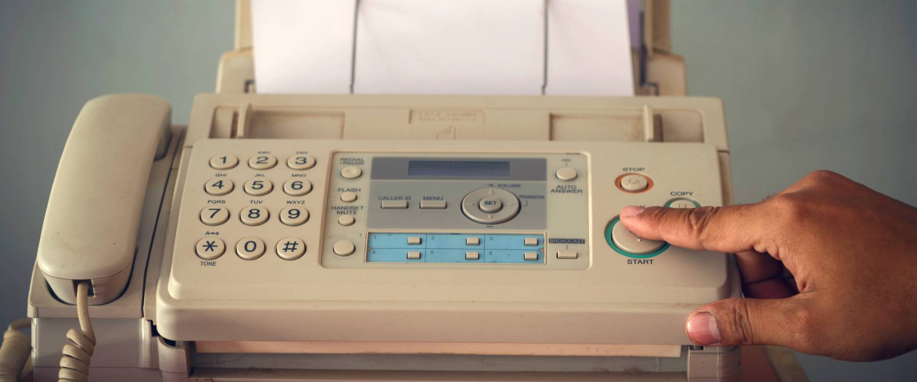 A fax machine