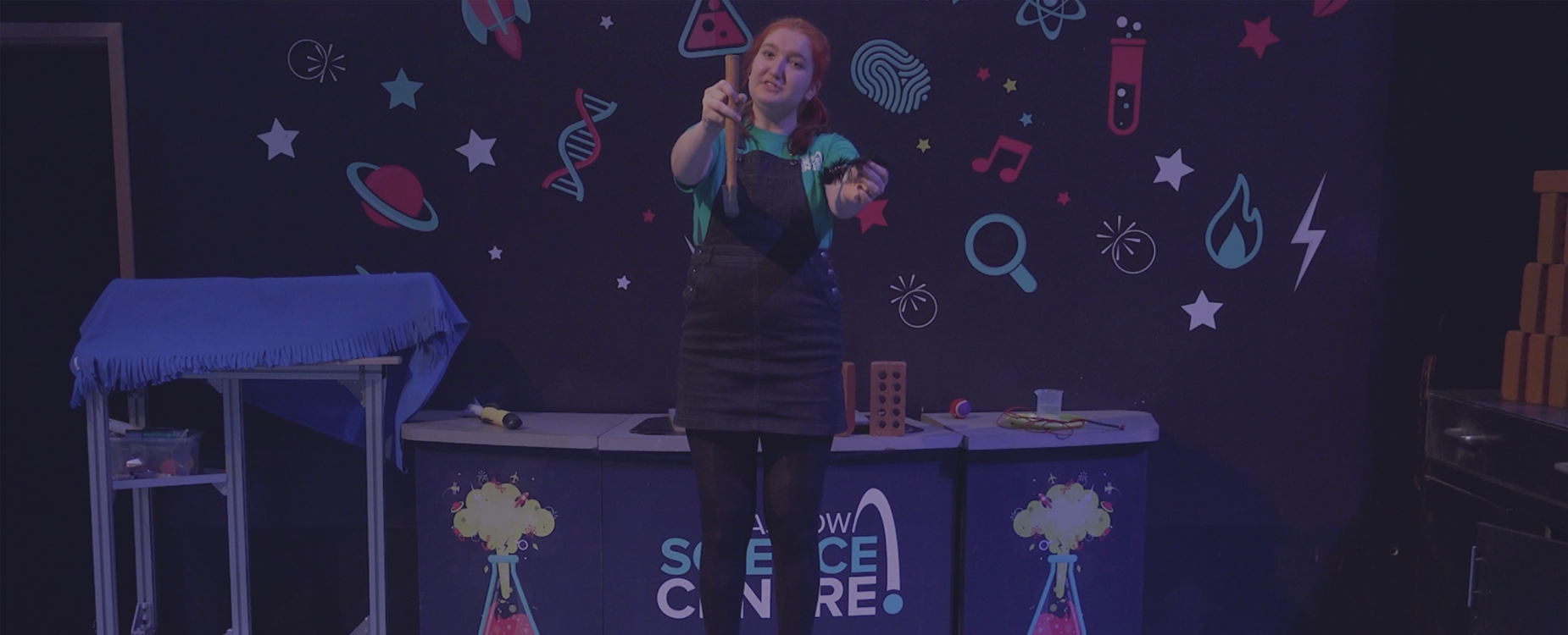 The Hammer And Feather Drop Glasgow Science Centre