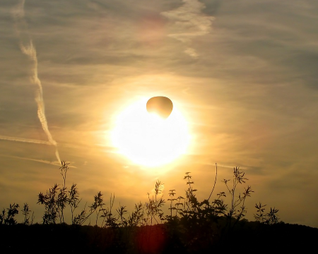 Grid image showing weather baloon