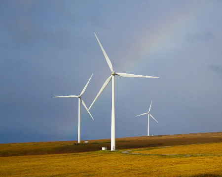 Grid image showing wind farm