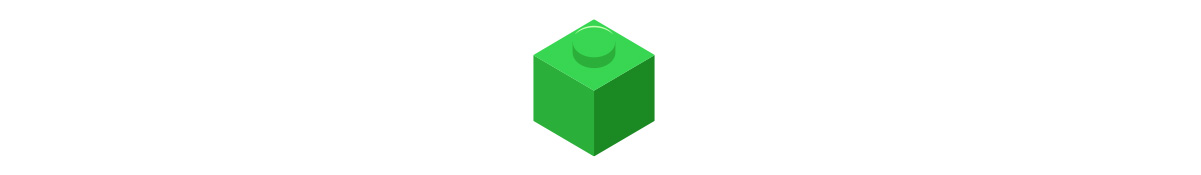 Green 1x1 LEGO Brick