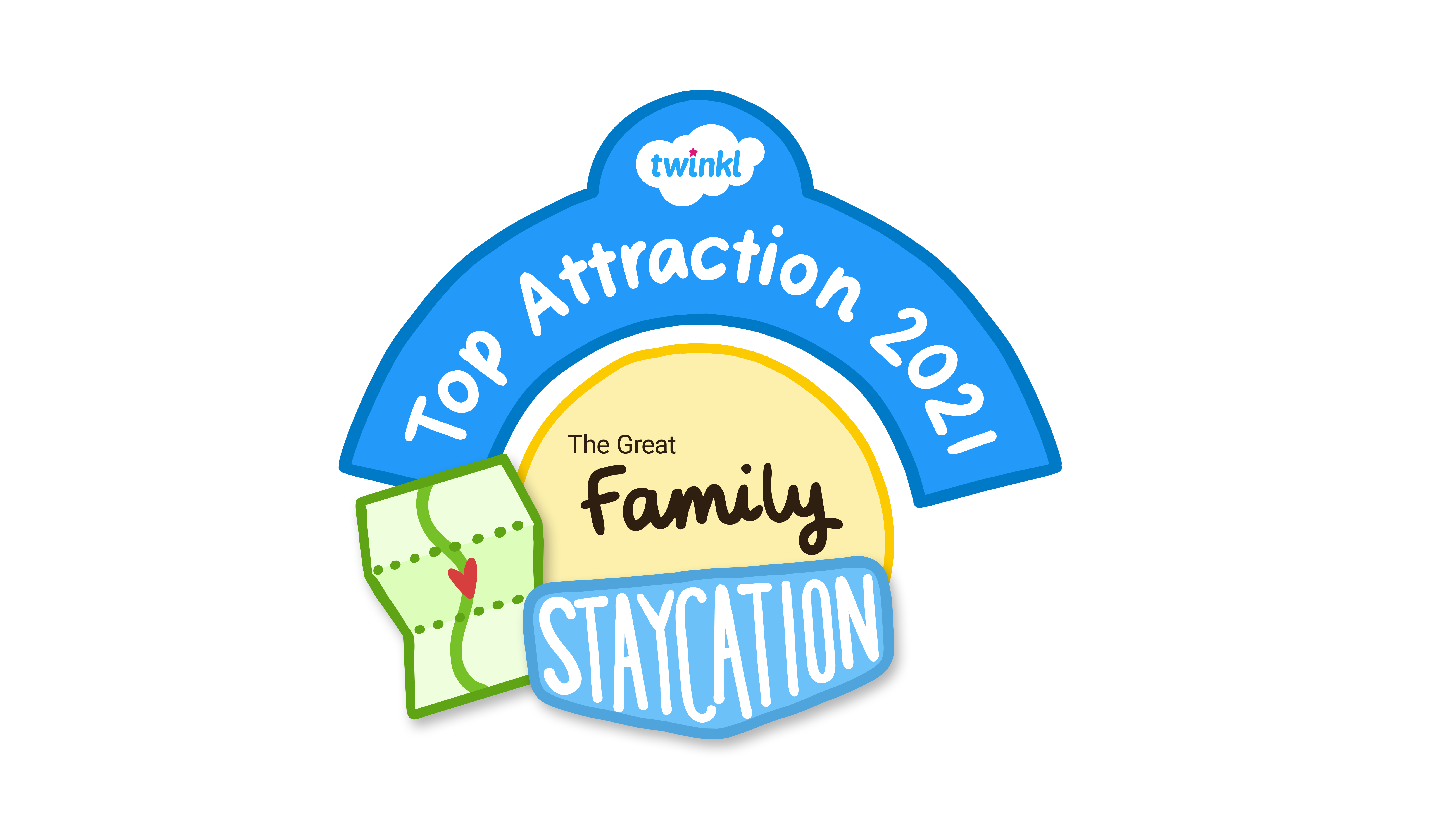Twinkl - Staycation top attraction badge