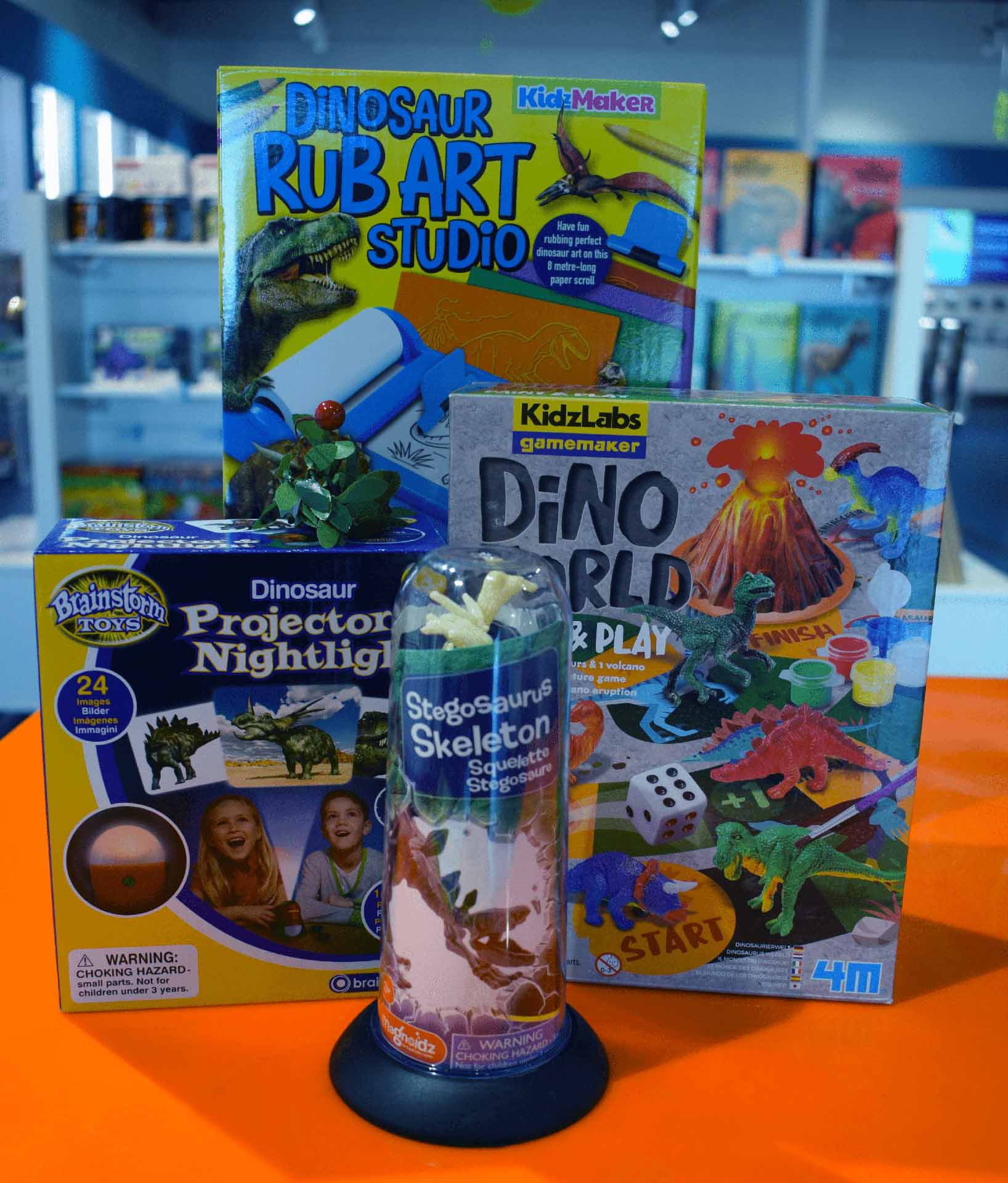 Dinosaur related kits - puzzles, board games and art sets