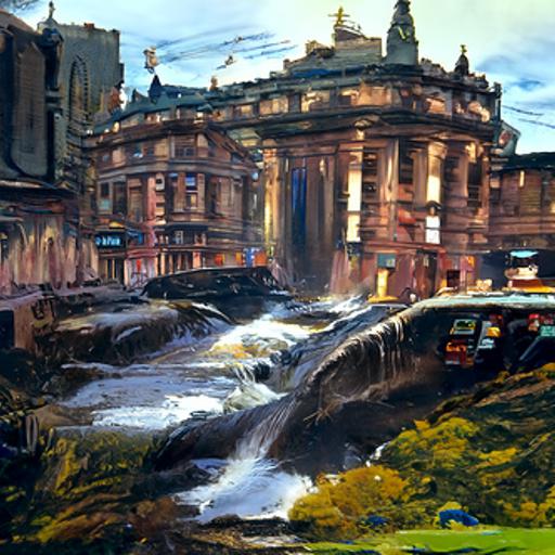 VisitScotland's AI-generated image of Glasgow