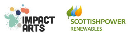Impact Arts and ScottishPower Renewables logos