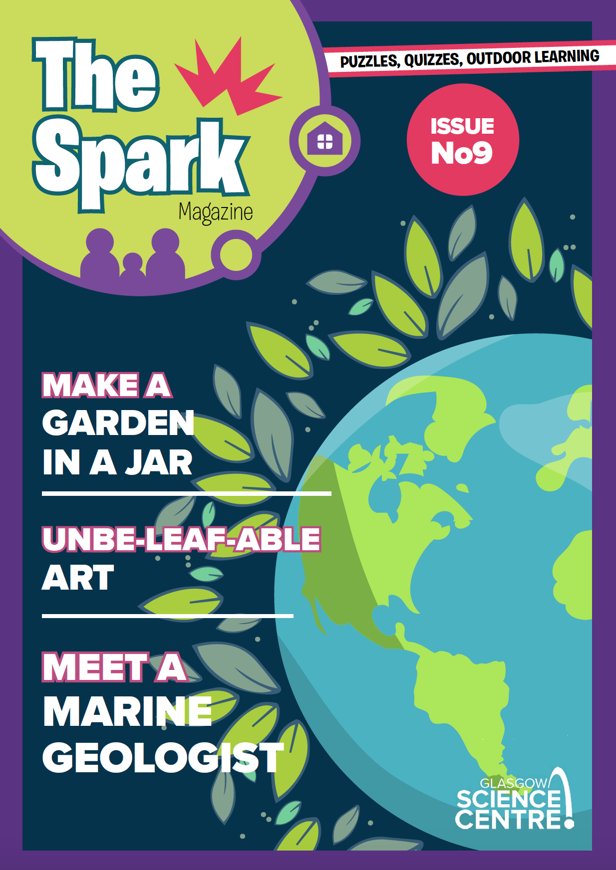 The Spark - Issue 9 with illustrated Earth and wind turbines