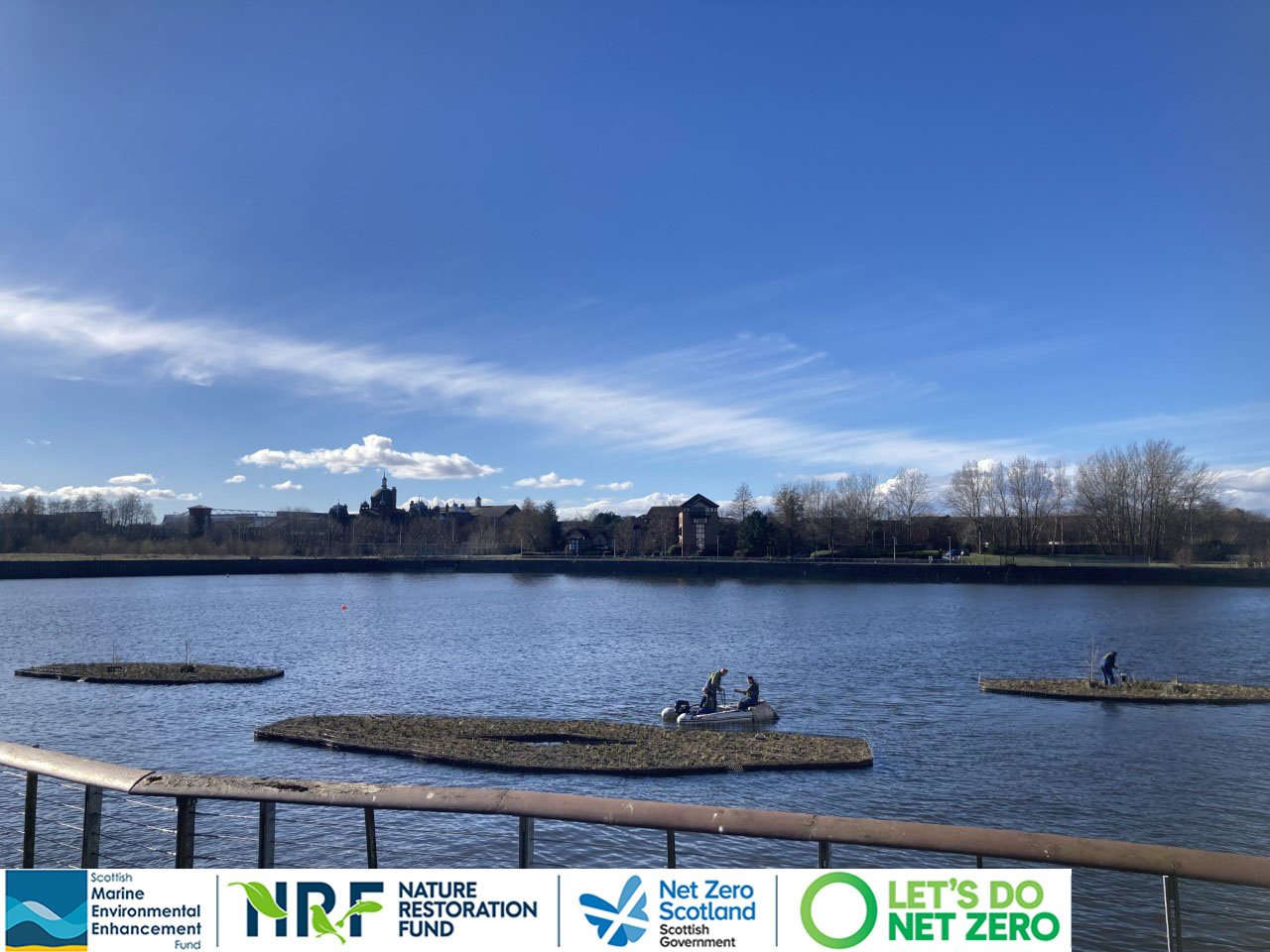 The three floating wetlands in the Canting Basin