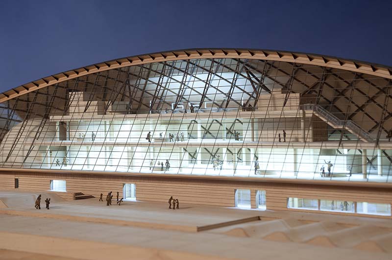 The glass-fronted North face of the Glasgow Science Centre. Image credit: Richard Threadgill Associates