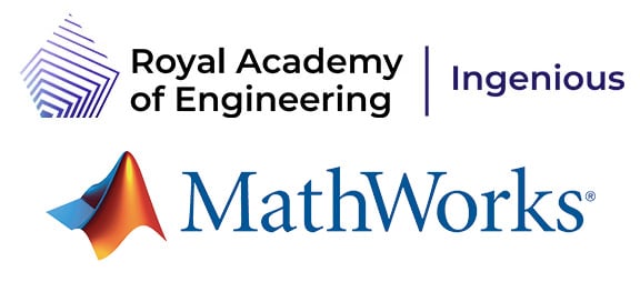 Royal Academy of Engineering - Ingenious & MathWorks logos
