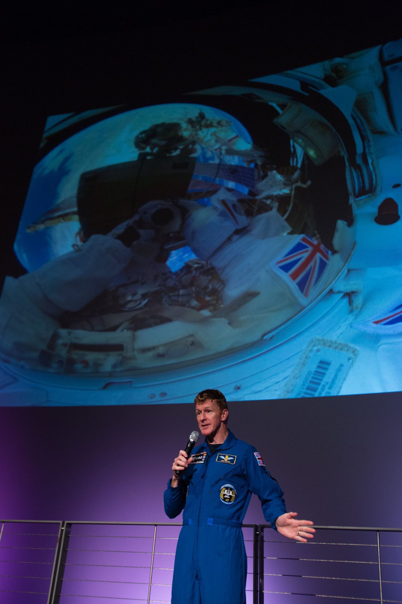 Tim Peake visits Glasgow Science Centre following his flight to space