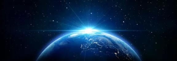 Sunrise on earth