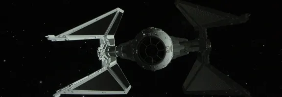 Tie fighter from the planetarium show