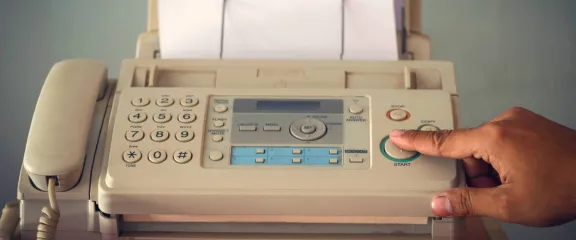 A fax machine