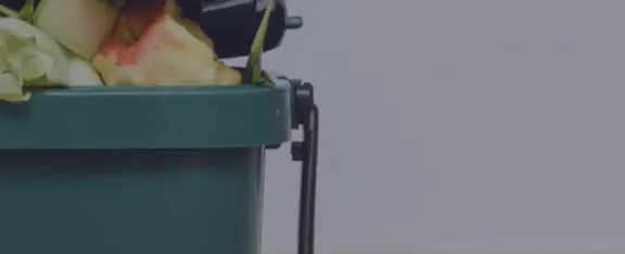 Banner image showing food waste bin