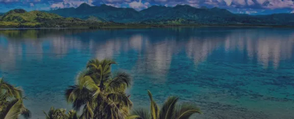 Banner image showing blue lakes and trees