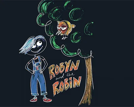 Illustrated cover of Robyn and the Robin