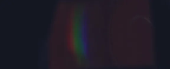 A pattern of light observed using a spectroscope