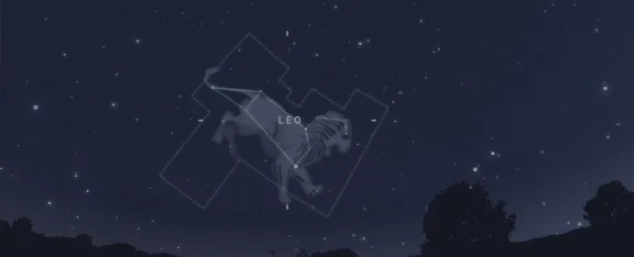 The constellation of Leo