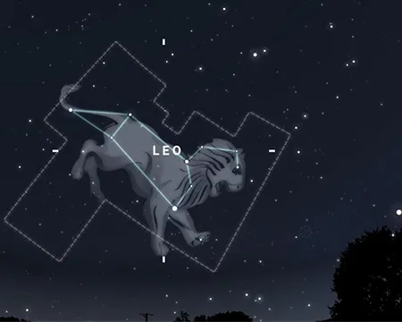 The constellation of Leo