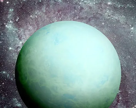 The planet Uranus