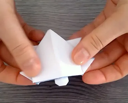 An origami turtle
