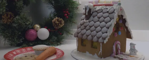 A gingerbread house