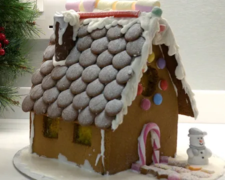 A gingerbread house