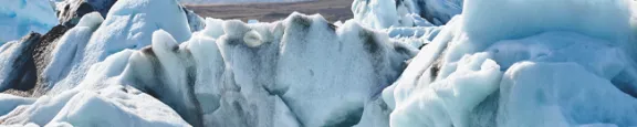Icelandic glacier and glacier lagoon