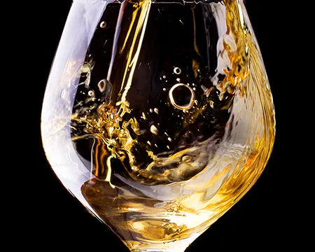 Whisky in glass