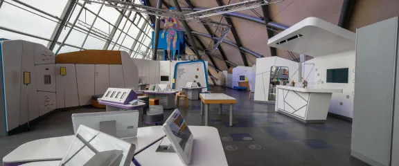 Floor 3 event space at Glasgow Science Centre