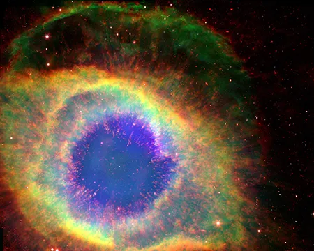 Light spectrum from space 