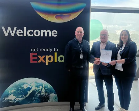 Fiona Cochrane, Gerry McCann and Gordon McIntyre at Wellness Charter presentation