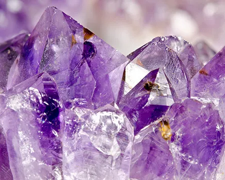 Amethyst crystals