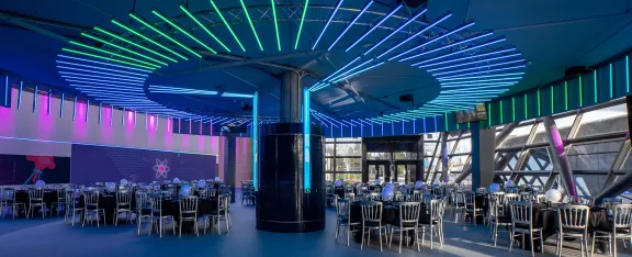 Atrium event space Glasgow Science Centre