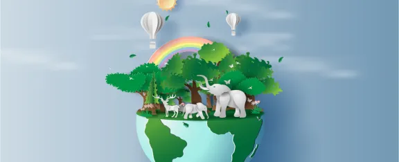 Cartoon image of the earth
