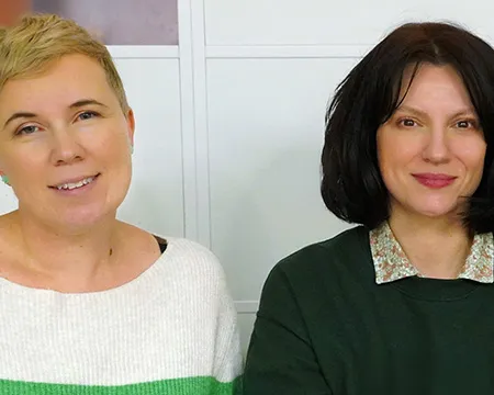 CLD team photo. From left to right: Alicia and Sheena