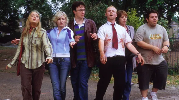 Shaun of the Dead cast.