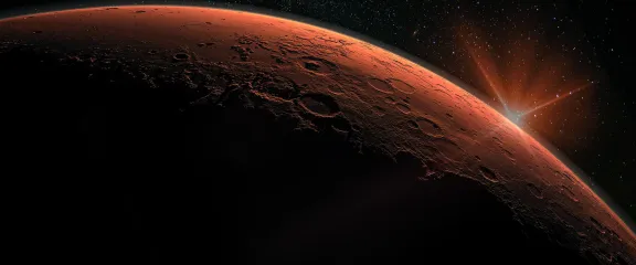 Mars in space