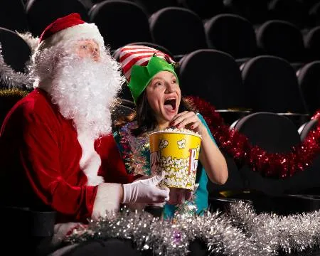 Glasgow Science Centre Elf and Santa in the IMAX