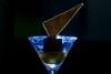 Dessert in a martini glass