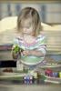 Girl exploring the Transport table