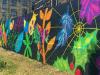 One side of the painted wall