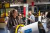  A group of women enjoy the interactive exhibits in the Science Mall. Photo: Eoin Carey